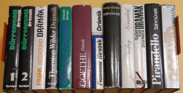 Dürrenmatt - Wedekind - Wilder - Frisch - Goethe - Mrozek - Szép Ernő - Nestroy - Horvath - Pirondello - Anouilh - Drámák