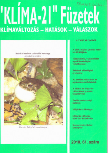 Csete Lszl - Klma-21 Fzetek: Klmavltozs- hatsok- vlaszok
