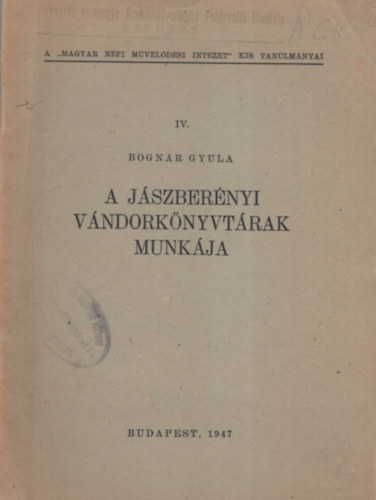A Jászberényi vándorkönyvtárak munkája