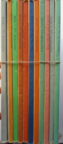 Nagy világ világirodalmi folyóirat 1974/11 db (11-es hiányzik)