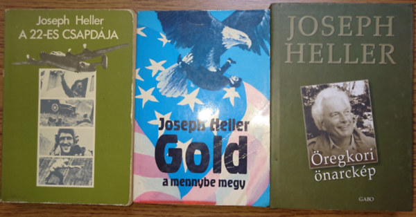 Joseph Heller - 3 knyv Joseph Hellertl: A 22-es csapdja, Gold a mennybe megy, regkori narckp