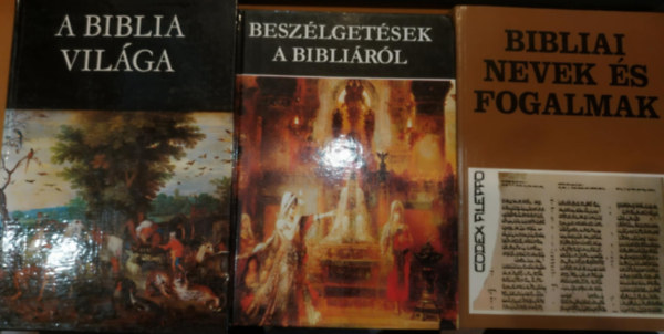 3 db Bibliai nevek s fogalmak + Beszlgetsek a biblirl + A biblia vilga