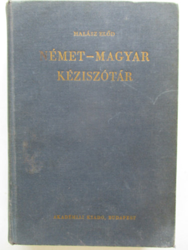 Hal�sz El�d - N�met-magyar k�zisz�t�r