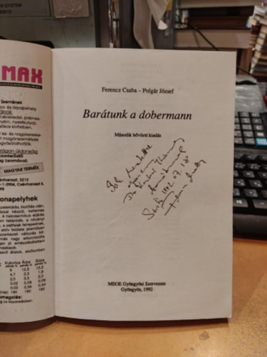 Polg�r J�zsef Ferencz Csaba - Bar�tunk a dobermann