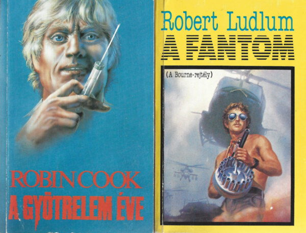 2 db knyv, Robin Cook: A gytrelem ve, Robert Ludlum: A fantom