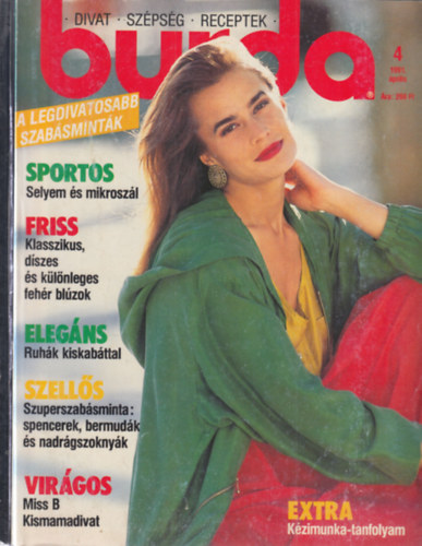 3 db Burda magazin: 1991/február, április, június