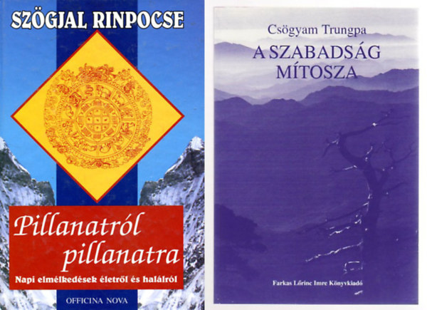 Sz�gjal Rinpocse - 2 buddhista m�: Pillanatr�l pillanatra - Napi elm�lked�sek �letr�l �s hal�lr�l ! + A szabads�g m�tosza