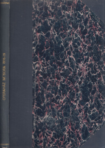 Az Operah�z m�sora 1938-39.