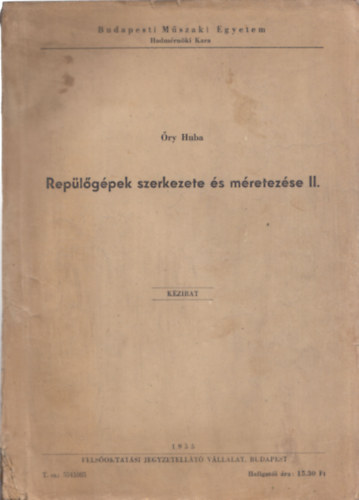 ry Huba - Replgpek szerkezete s mretezse II. - kzirat ( Budapesti Mszaki Egyetem)