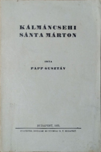 Papp Guszt�v - K�lm�ncsehi S�nta M�rton - Doctori �rtekez�s