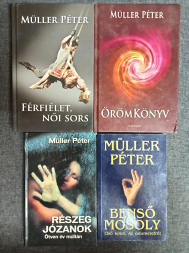 Mller Pter - (4db) Mller Pter knyvcsomag: Frfilet, ni sors / rmknyv / Rszeg jzanok - tven v mltn / Bens mosoly
