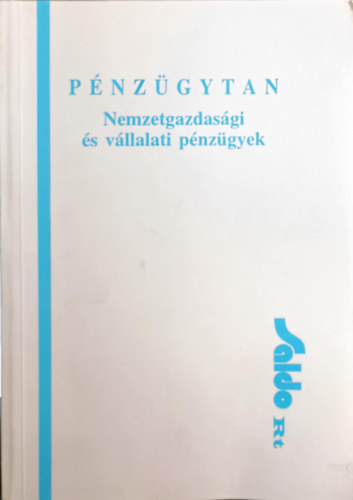 P�nz�gytan - Nemzetgazdas�gi �s v�llalati p�nz�gyek