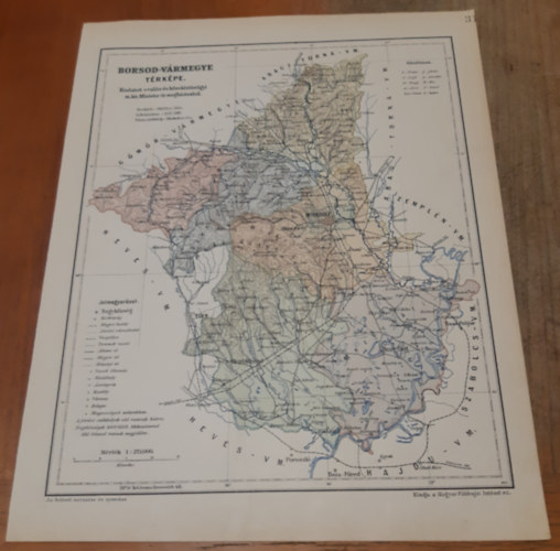 Borsod Vármegye térképe