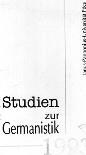 Studien zur Germanistik 1993