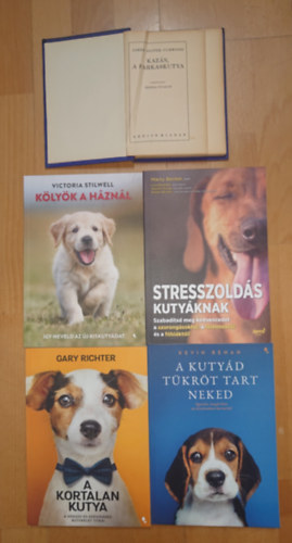 James Oliver Curwood, Lisa Radosta, Kevin Behan, Gary Richter, Victoria Stilwell - 4 könyv a kutyákról + ajándék kiváló kutyaregény: Stresszoldás kuytáknak, A kutyád tükröt tart neked, A kortalan kutya, Kölyök a háznál + Kazán, a farkaskutya