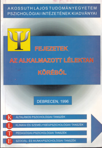 Fejezetek az alkalmazott l�lektan k�r�b�l