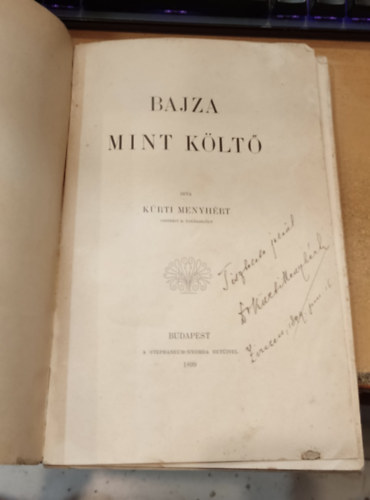 K�rti Menyh�rt - Bajza mint k�lt�