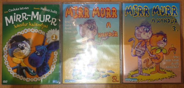 Halsz Judit Csuks Istvn - 3 Mirr-Murr kandr kalandjai DVD: Mirr-Murr kandr kalandjai 1., Mirr-Murr kandr kalandjai 2., Mirr-Murr kandr kalandjai 3.