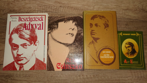 Ady Endre, Robotos Imre Kopátsy Sándor - 3 kötet Ady Endréről/-től és egy verseskötet ajándékba: Beszélgetések Adyval, Az igazi Csinszka, Az én hadseregem + Ady Endre: Válogatott versek