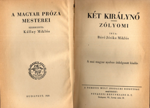 Jsika Mikls - Kt kirlyn-Zlyomi