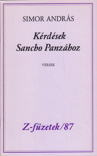 Krdsek Sancho Panzhoz (versek) - Z-fzetek/87