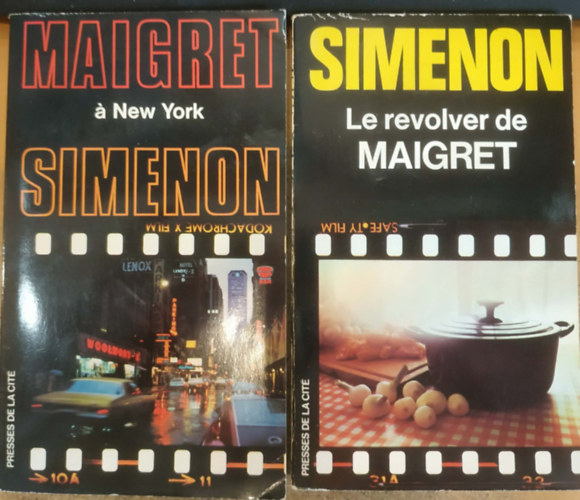 Georges Simenon - 2 db Maigret: Maigret á New York + Le revolver de Maigret