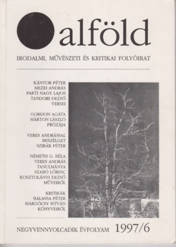 Aczl Gza  (szerk.) - Alfld 1997/6