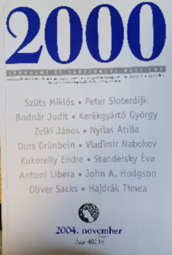 2000 irodalmi s trsadalmi havi lap - 2004. november