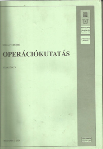 Szilágyi Péter - Operációkutatás