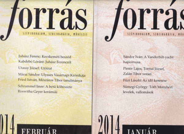 Buda Ferenc  (szerk.) Fzi Lszl (szerk.) - Forrs 2014 janur, februr, mrcius ( 3 db )