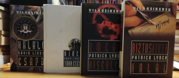David Lindsey Patrick Lynch - 4 db Vilgsikerek: Biztostott hall + Hallos csapda + Nincs tbb esly + Omega ksrlet