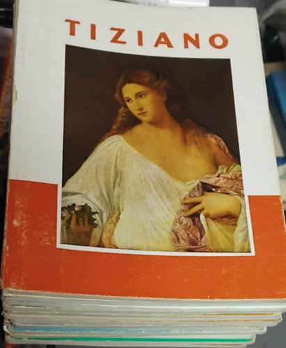 14 db M�v�szet kisk�nyvt�ra k�nyv: Frans Hals - Courbet - Ingres - Donatello - Manet - Watteau - Robbia - Rembrandt - Holl� L�szl� - Michelangelo - Leonardo Da Vinci - Lautrec - Munch - Tiziano