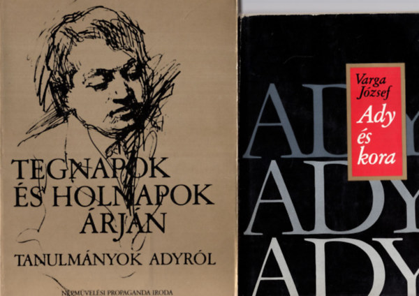L�ng J�zsef  Varga J�zsef (szerk) - 2 db Ady Endr�r�l szol� k�nyv egyben.