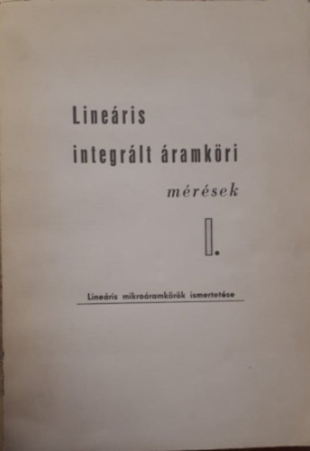 Lineris integrlt ramkri mrsek I.