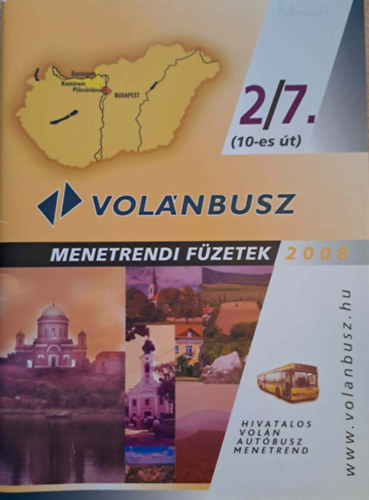 Hivatalos VOLN autbusz menetrend 2008. 2/7. (10-es t) - Menetrendi fzetek 2008