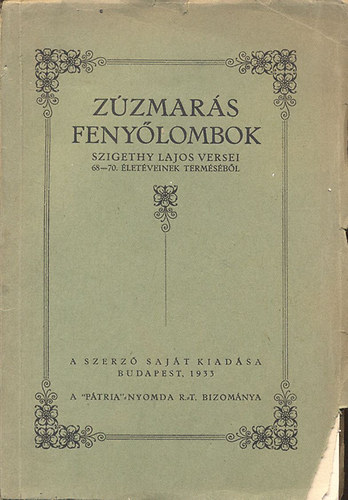 Szigethy lajos - Zúzmarás fenyőlombok