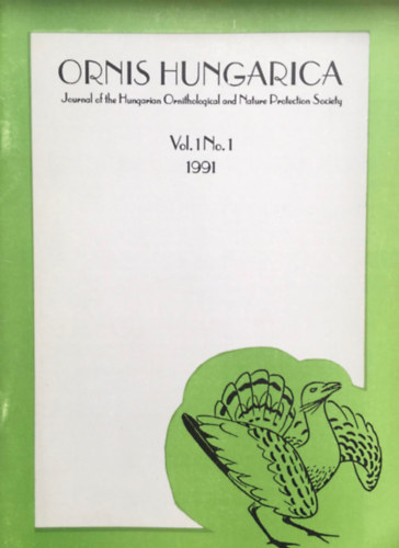 Mosk�t Csaba - Ornis Hungarica - 1991 Vol. 1 No. 1