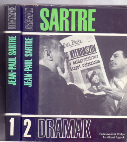 Jean-Paul Sartre - Sartre - Drmk 1-2. ktet (2. ktet: Fbelvendk Klubja + Az altonai foglyok + Sartre, a drmar - Msodik kiads)