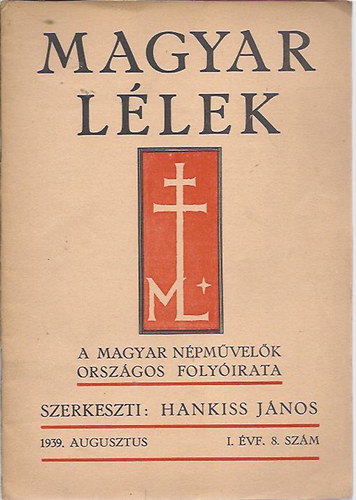 Hankiss János (szerk.) - Magyar lélek I. évf. 5. szám