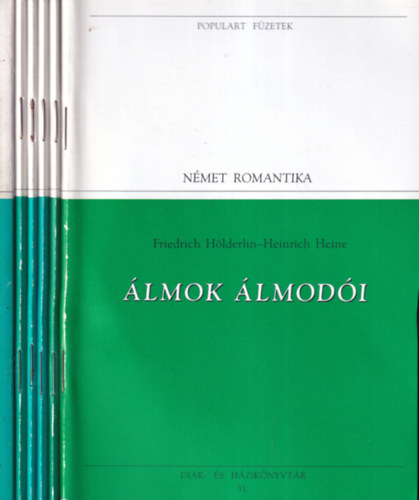 6 db. Populart f�zetek- Romantika (�lmok �lmod�i + �da a nyugati sz�lhez + K�lt�i elm�lked�sek + Rettenetes �vek + Korunk h�se + Anyegin)