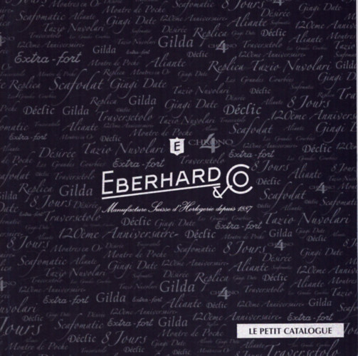 ismeretlen - Eberhard - Manufacture Suisse d'Horlogerie depuis - Le petit catalogue  (rakatalgus)