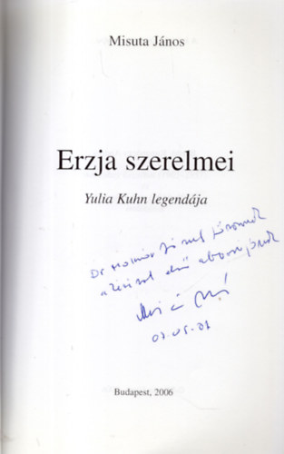 Misuta János - Erzja szerelmei (Yulia Kuhn legendája)
