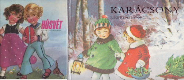 H�sv�t r�gi k�peslapokon + Kar�csony r�gi k�peslapokon ( 2 k�tet )
