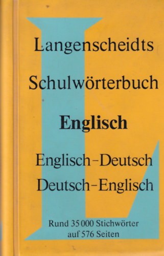 Langenscheidts Schulwrterbuch Egnlish