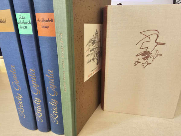 Krúdy Gyula - 5 db Krúdy-kötet: Telihold, Régi szélkakasok között, Az álombeli lovag, Pest-budai séták, A tiszaeszlári Solymosi Eszter,