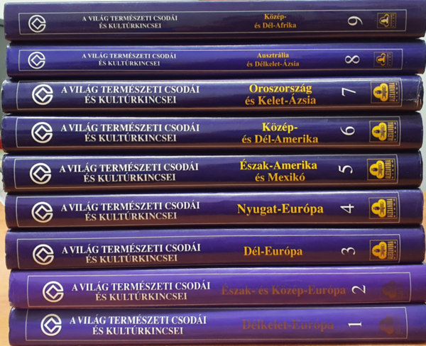 Jrgen Lotz, Joachim Schrman - A vilg termszeti csodi s kultrkincsei 1-9. Dlkelet Eurpa, szak s kzp-Eurpa, Dl-Eurpa, Nyugat-Eurpa, szak-Amerika s Mexik, Kzp- s dl-Amerika, Oroszorszg s Kelet-zsia, Ausztrlia s Dlkelet-zsia,