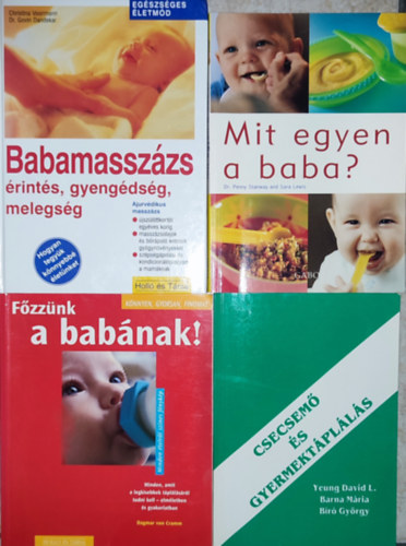 Christina Voorman - Dr. Dr. Penny s Sara Lewis Govin Dandekar - 4db csecsemkkel, kisgyermekekkel kapcsolatos knyv - Voormann/Dandekar-Babamasszzs; Dr. Penny s Sara Lewis-Mit egyen a baba?; Fzznk a babnak!; Csecsem s gyermektplls