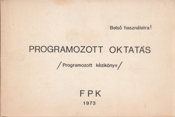 Programozott oktats