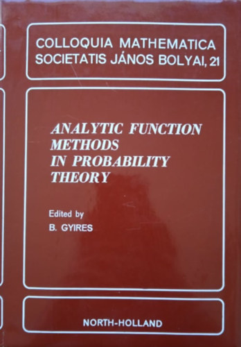 B. Gyires - Analytic function methods in probability theory