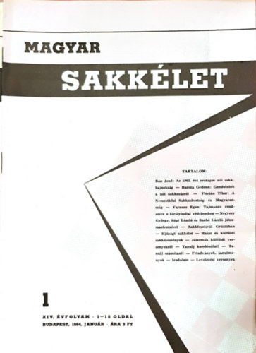 Gbor Zoltn  (szerk.) - Magyar sakklet 1964. (XIV. vfolyam)